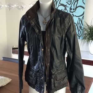 Barn coat, plaid lined and waterproof